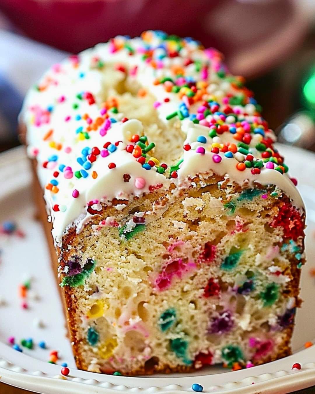 Easy Christmas Funfetti Bread