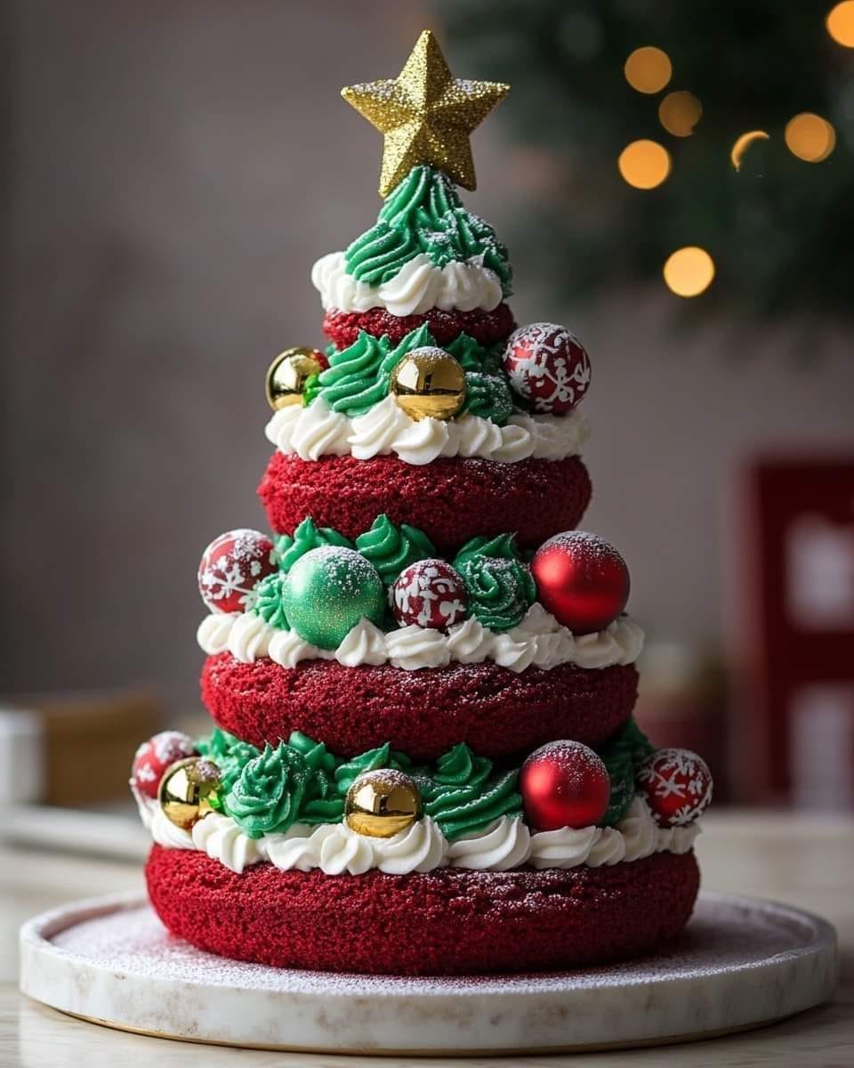 Red Velvet Christmas Tree – a festive showstopper full of holiday cheer