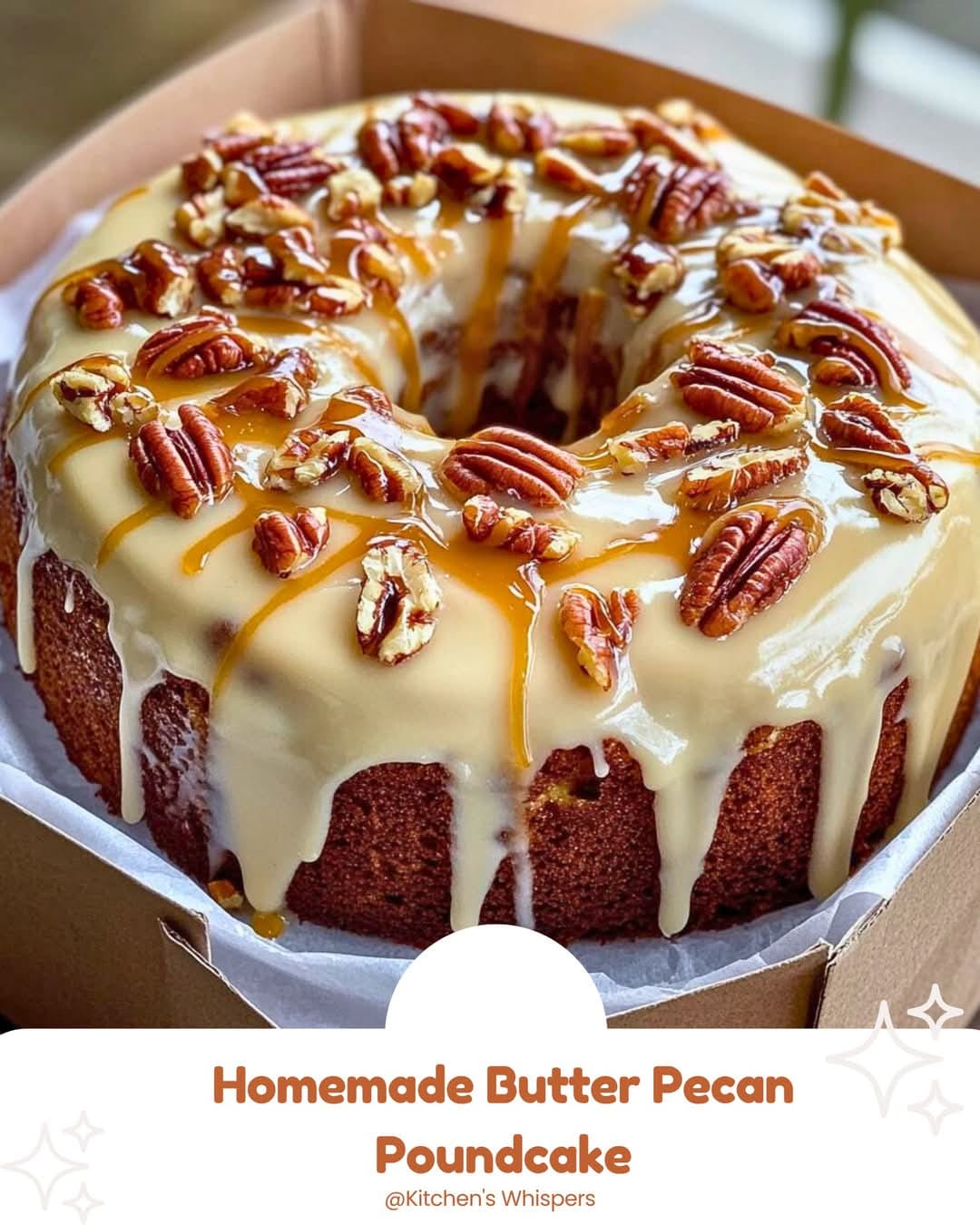 Homemade Butter Pecan Poundcake