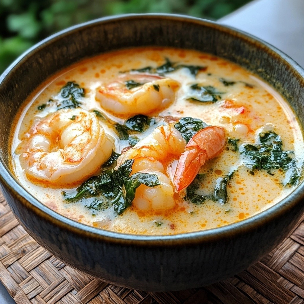 Spicy Coconut Shrimp Soup