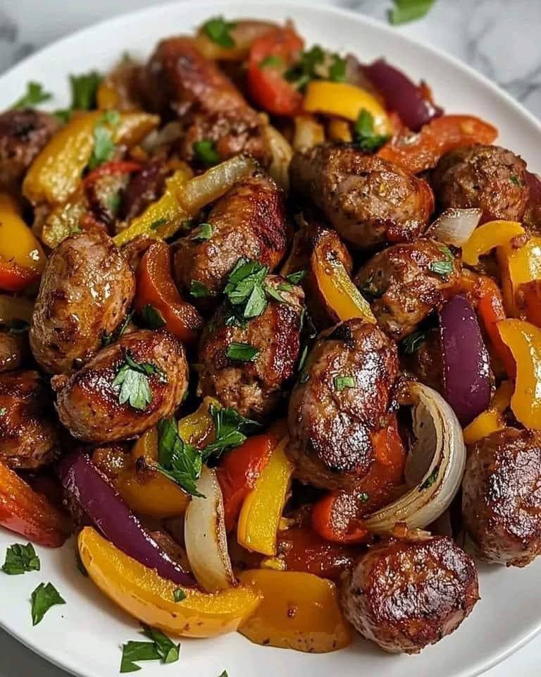 ITALIAN SAUSAGE WITH PEPPERS AND ONIONS FEAST