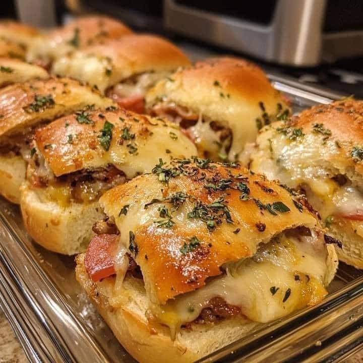 Savory Italian Deli Sliders on Hawaiian Rolls