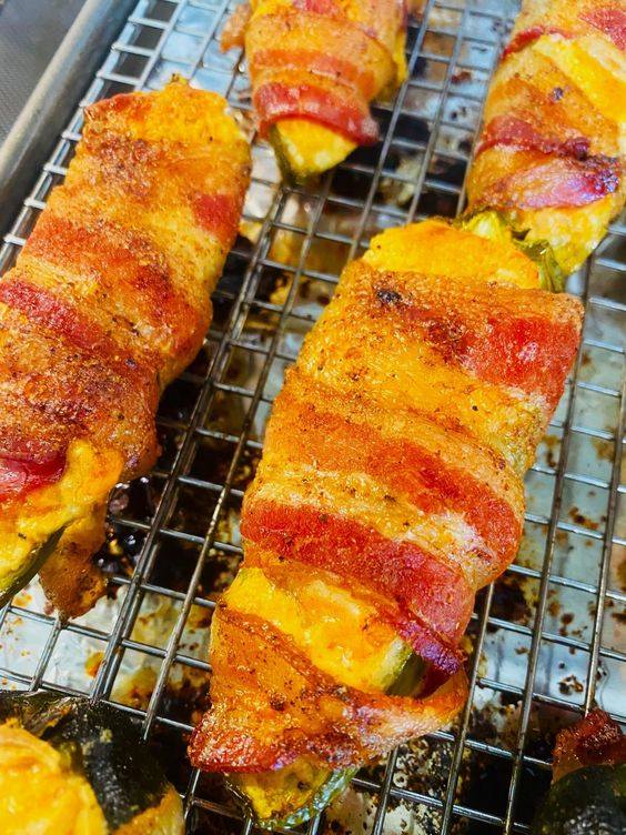 Bacon Wrapped Shrimp Jalapeno Poppers