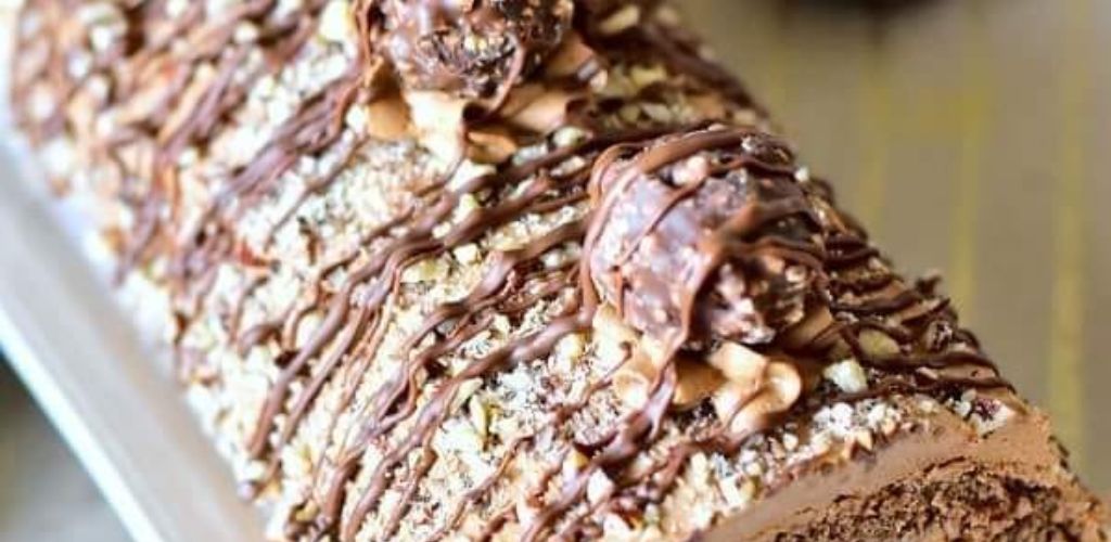 Nutella roll cake