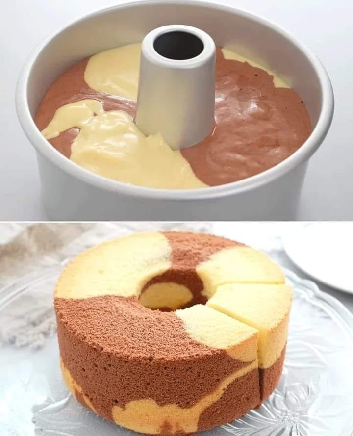 marbled sponge cake