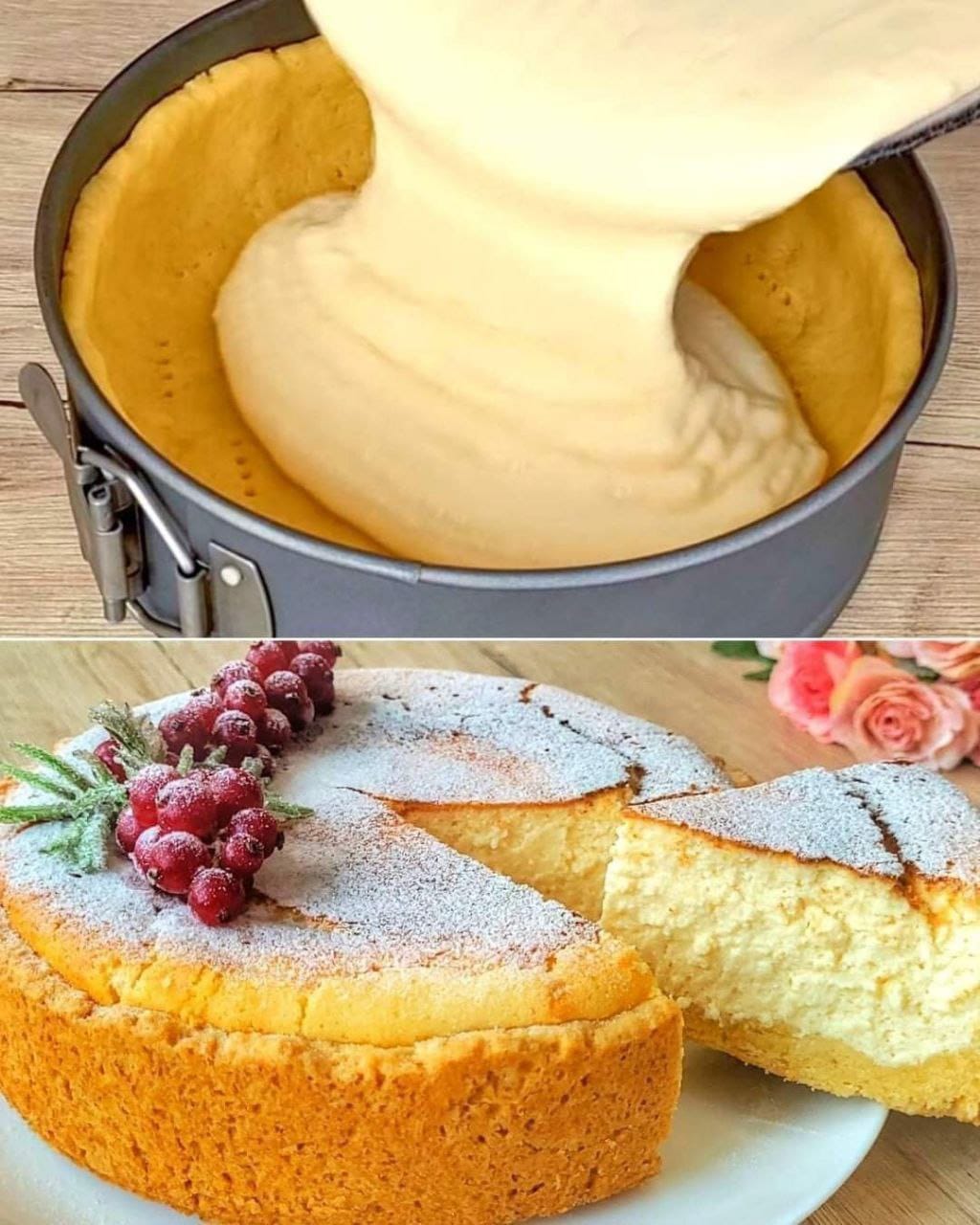 Shortbread cream cake