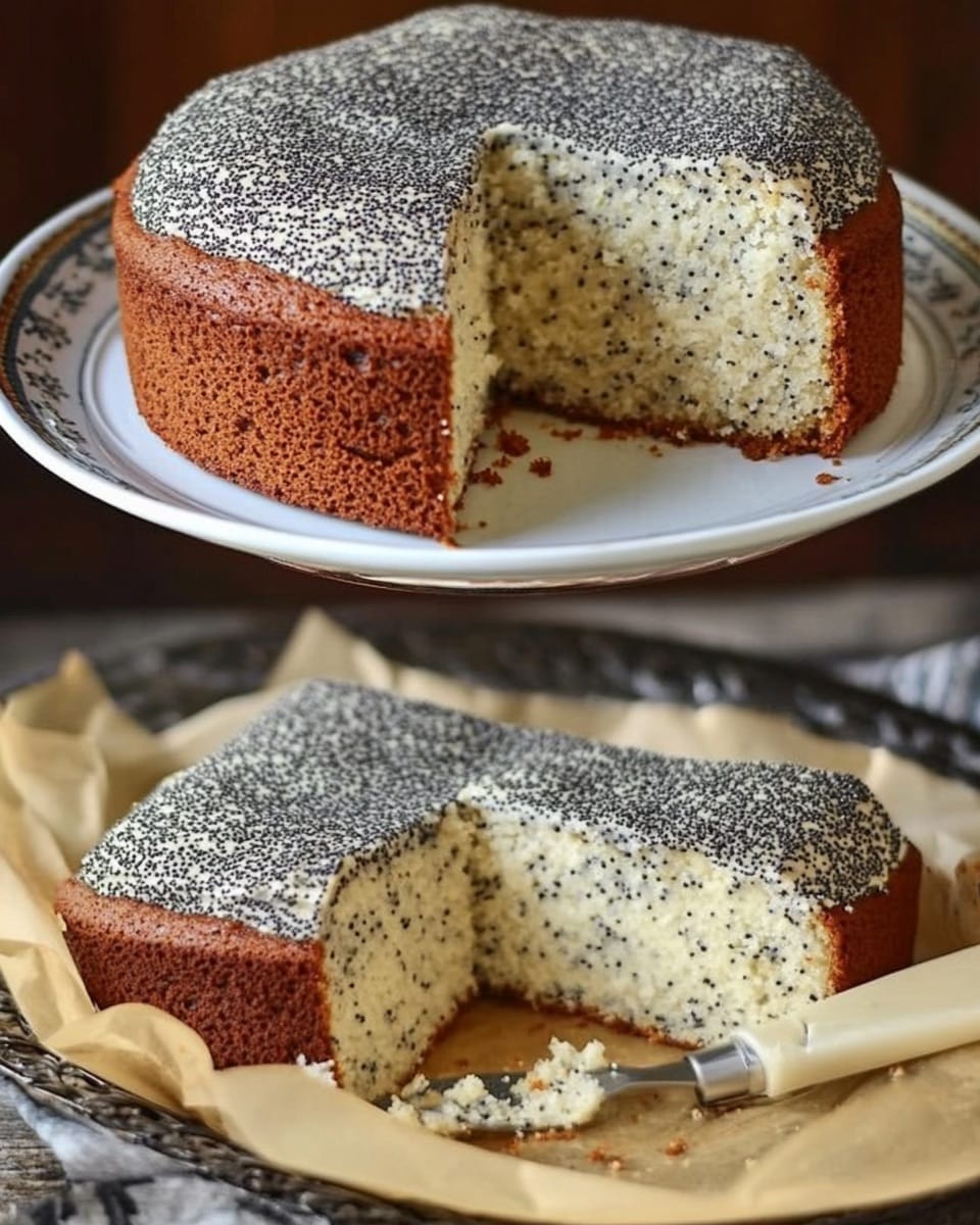 Poppy seed cake in 10 minutes