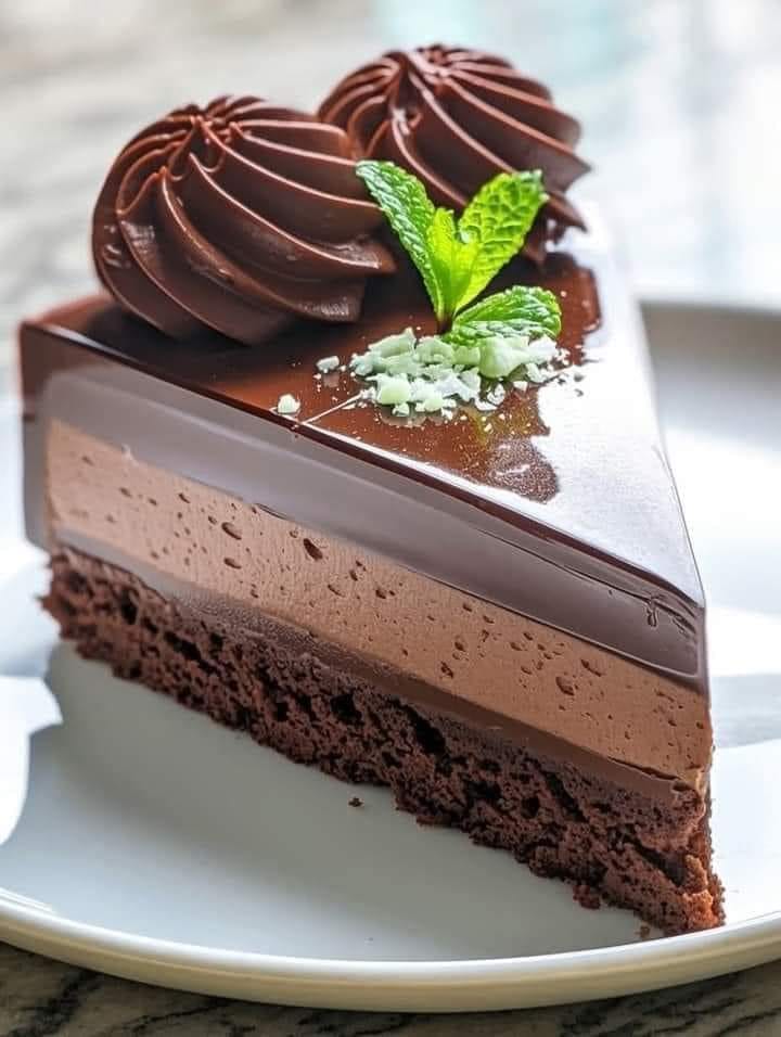 Triple Chocolate Mousse Cake