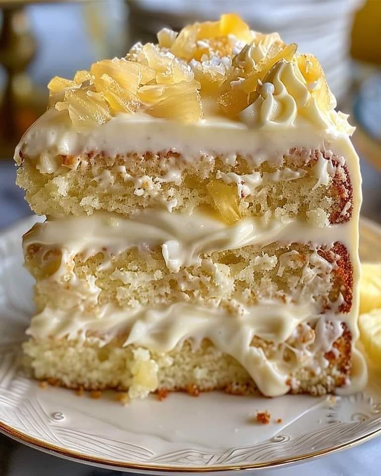 White Chocolate Pineapple Heaven Cake