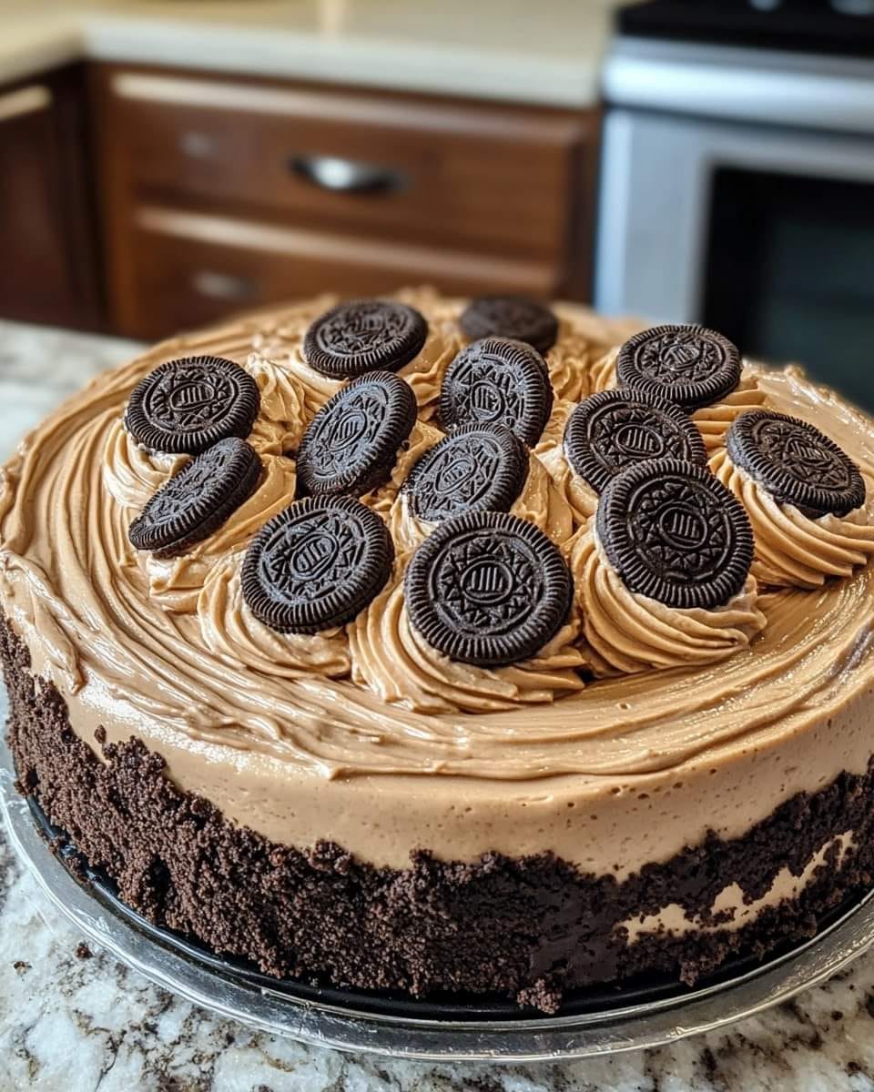 Chocolate Cheesecake with Oreo Crust