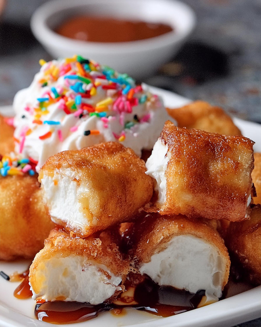 Crispy Deep-Fried Marshmallows