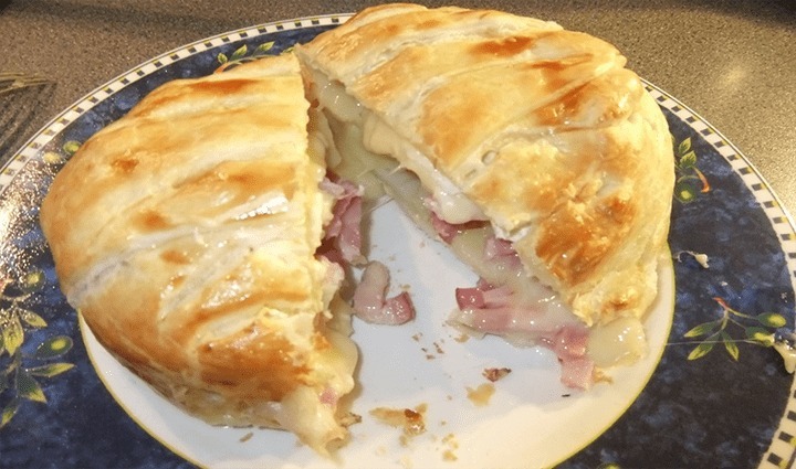 Puff Pastry With CAMEMBERT, BACON AND POTATOES