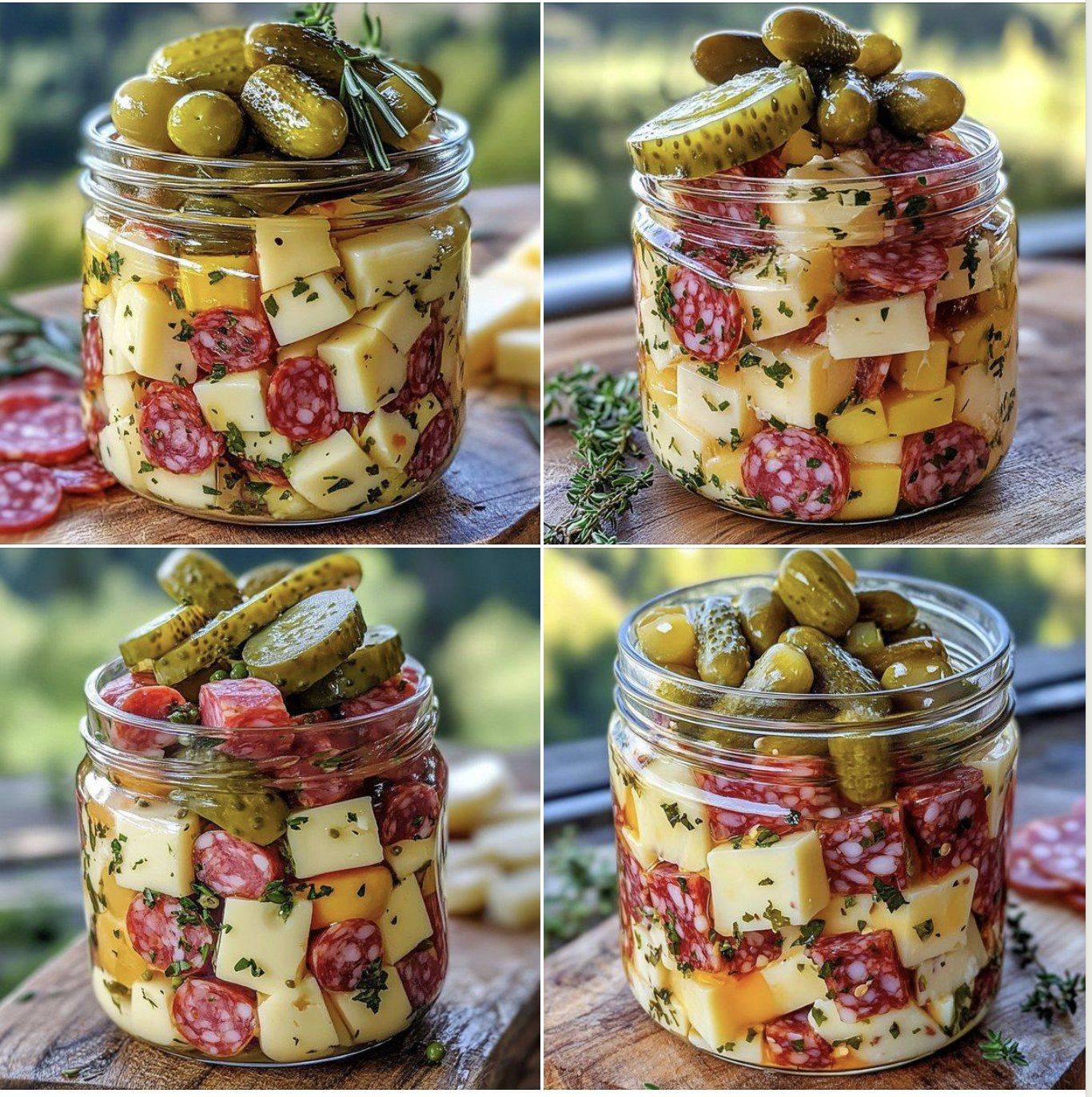 Easy Marinated Cheese Appetizer with Salami & Pickles: A Perfect Party Starter