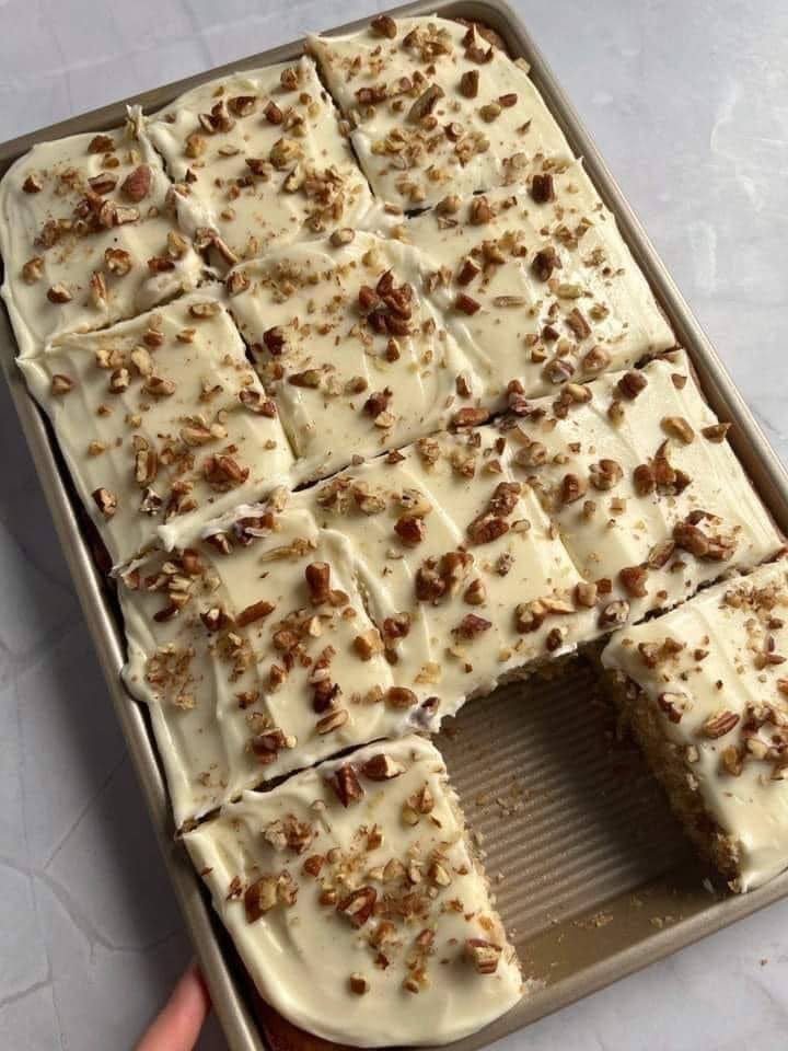 Homemade Carrot Cake Sheet Cake