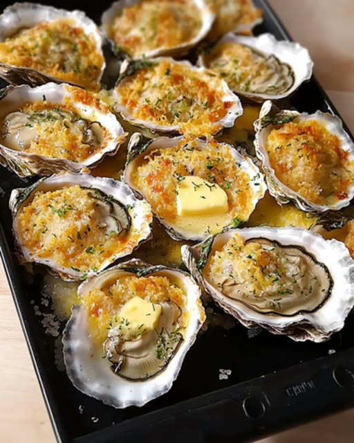 Champagne Scalloped Oysters