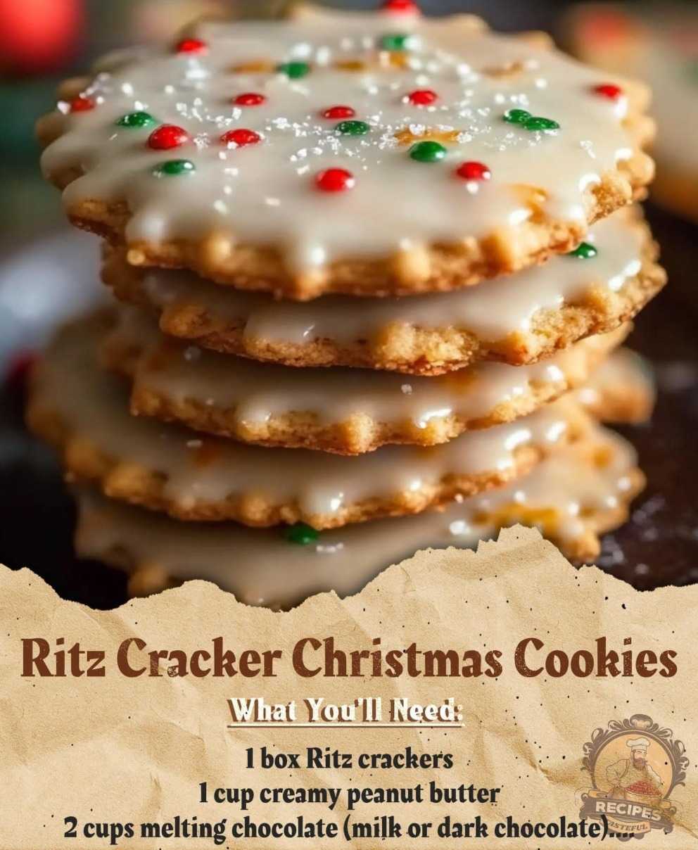 Ritz Cracker Christmas Cookies