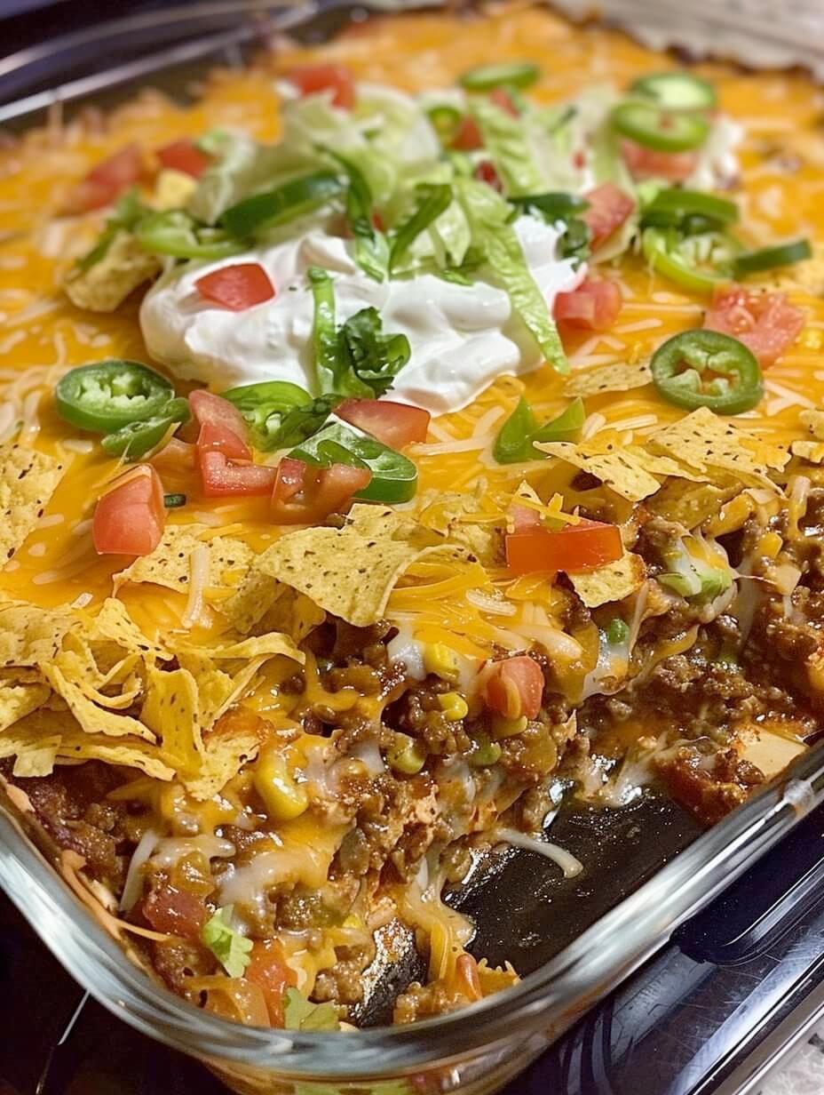 Walking Taco Casserole