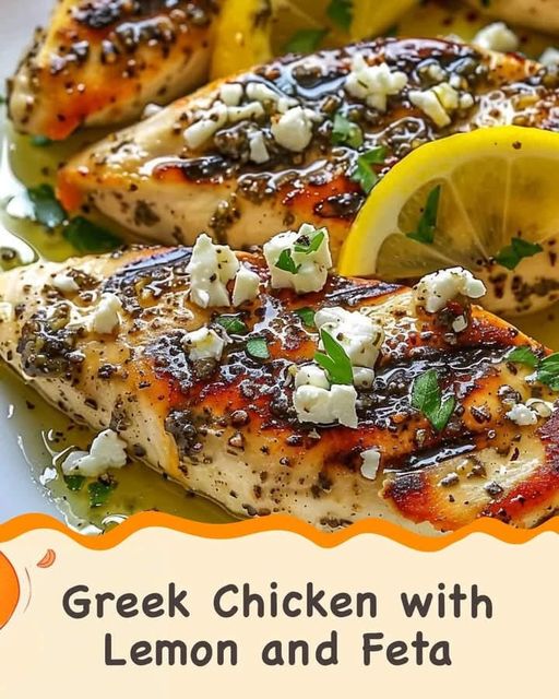 Greek Chicken with Lemon and Feta