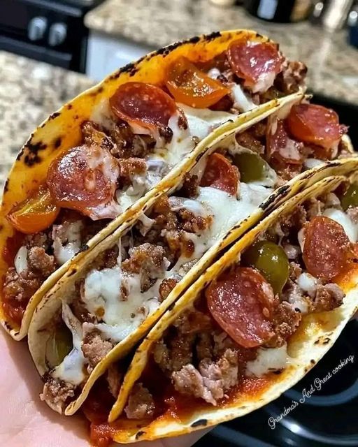 Meat Lovers Pizza Tacos