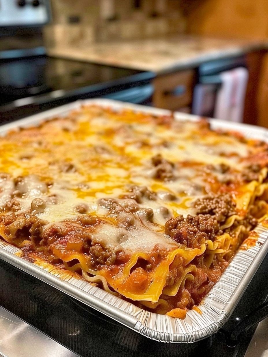 Lasagna with minced meat