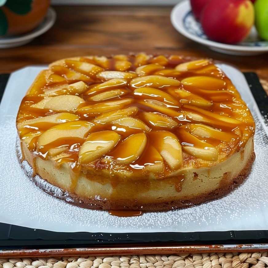 Apple and Caramel Fudge Cake