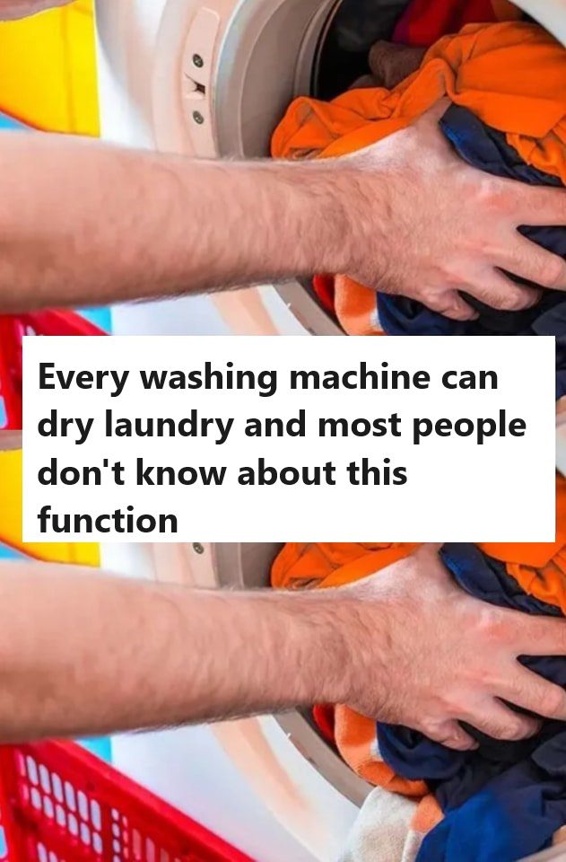 Every washing machine can dry laundry and most people don’t know about this function