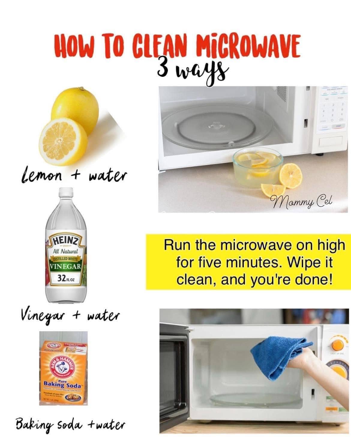 How to clean microwave- 3 ways