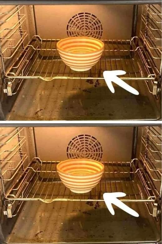 I discovered a MIRACLE way to clean the oven (without a robot): Just put it in the oven and let it act for 30 minutes, the grease and old burns will disappear!