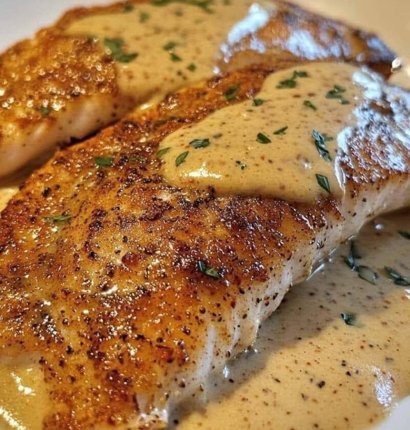 Red Snapper with Creamy Creole Sauce