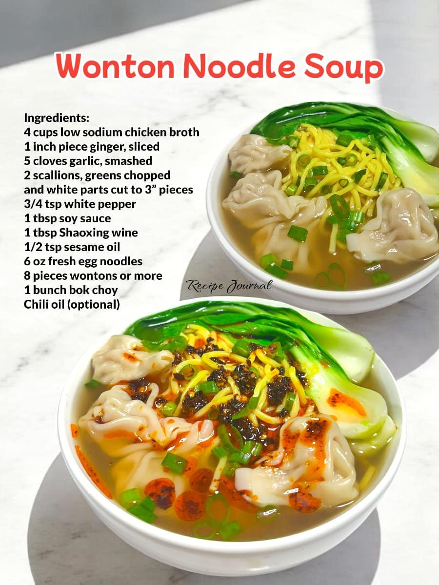 Wonton Noodle Soup