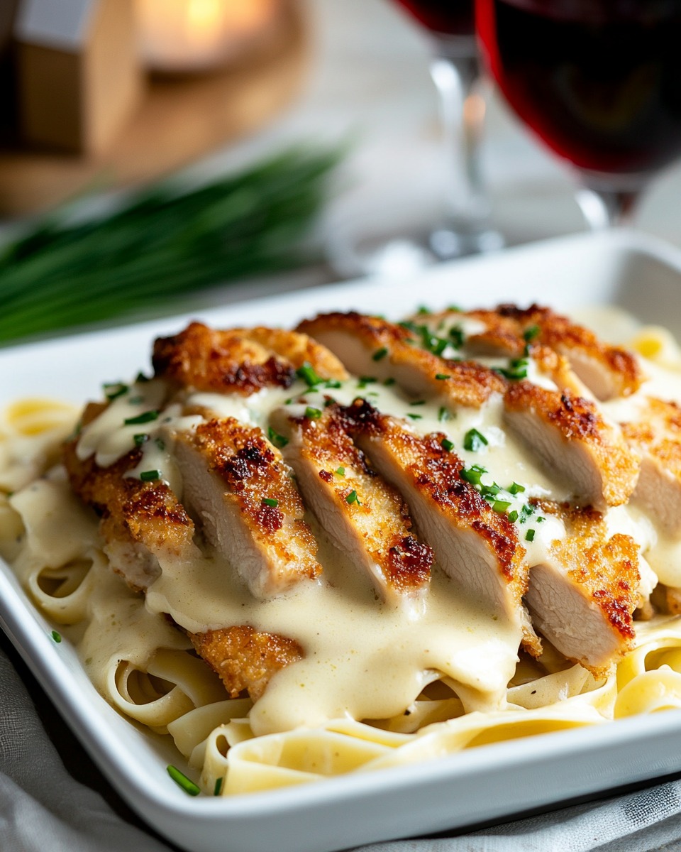 Crispy Chicken Alfredo