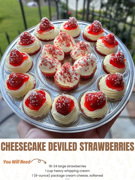 Cheesecake Deviled Strawberries