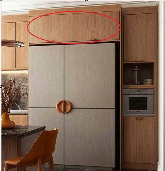 The Mystery of the Cupboards Above Your Fridge: Here’s What They’re Really Meant For