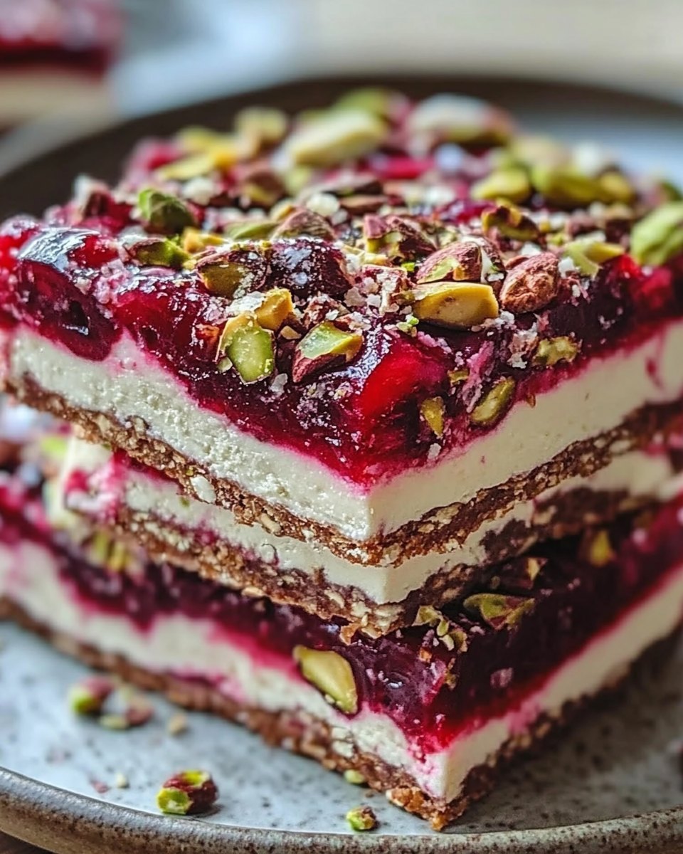 Cherry Pistachio Bliss Bars