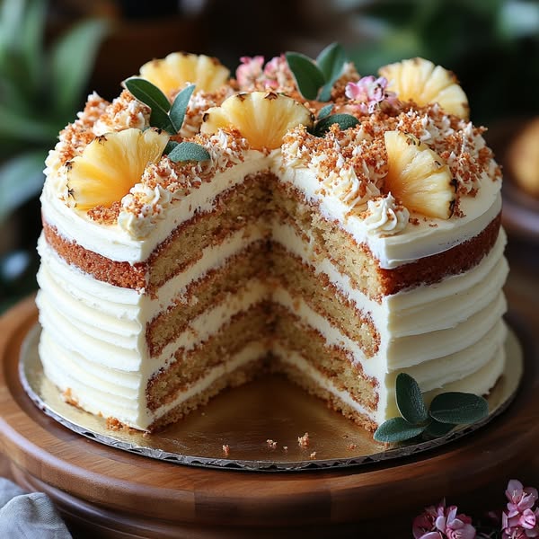 Hawaiian Carrot Pineapple Cake