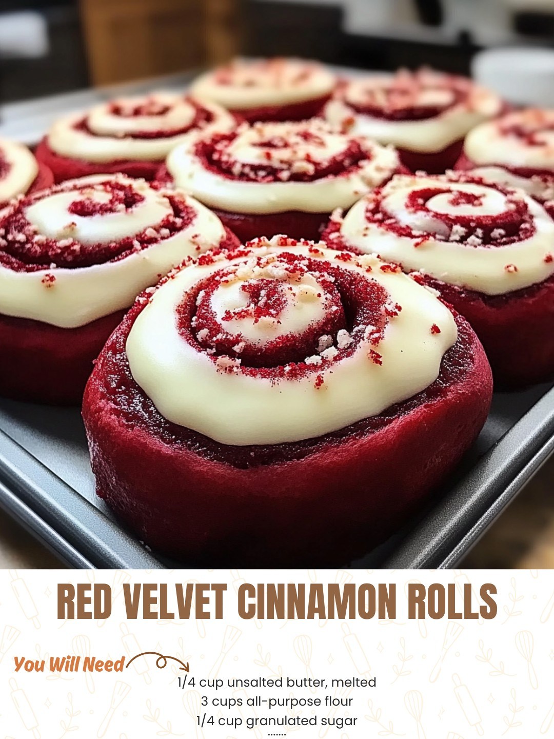 Red Velvet Cinnamon Rolls