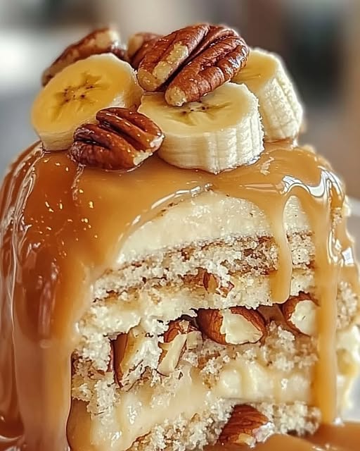 Caramel Banana Pecan Delight