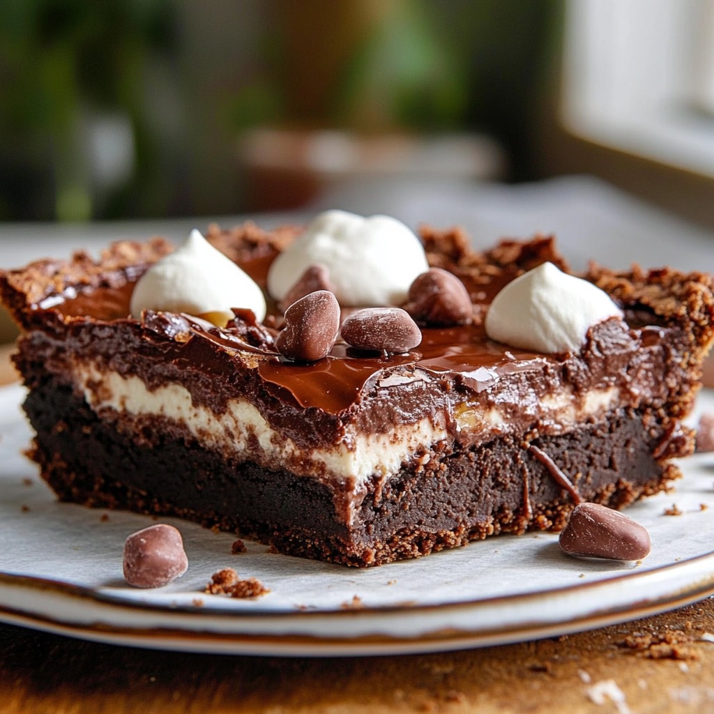 Irresistible Brownie Bottom Nutella Pie Recipe