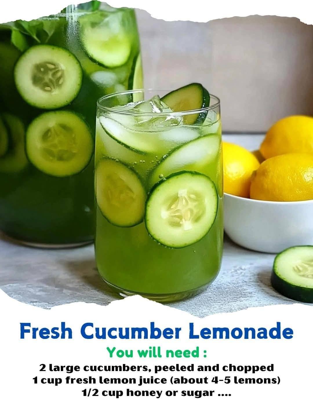 Fresh Cucumber Lemonade Recipe