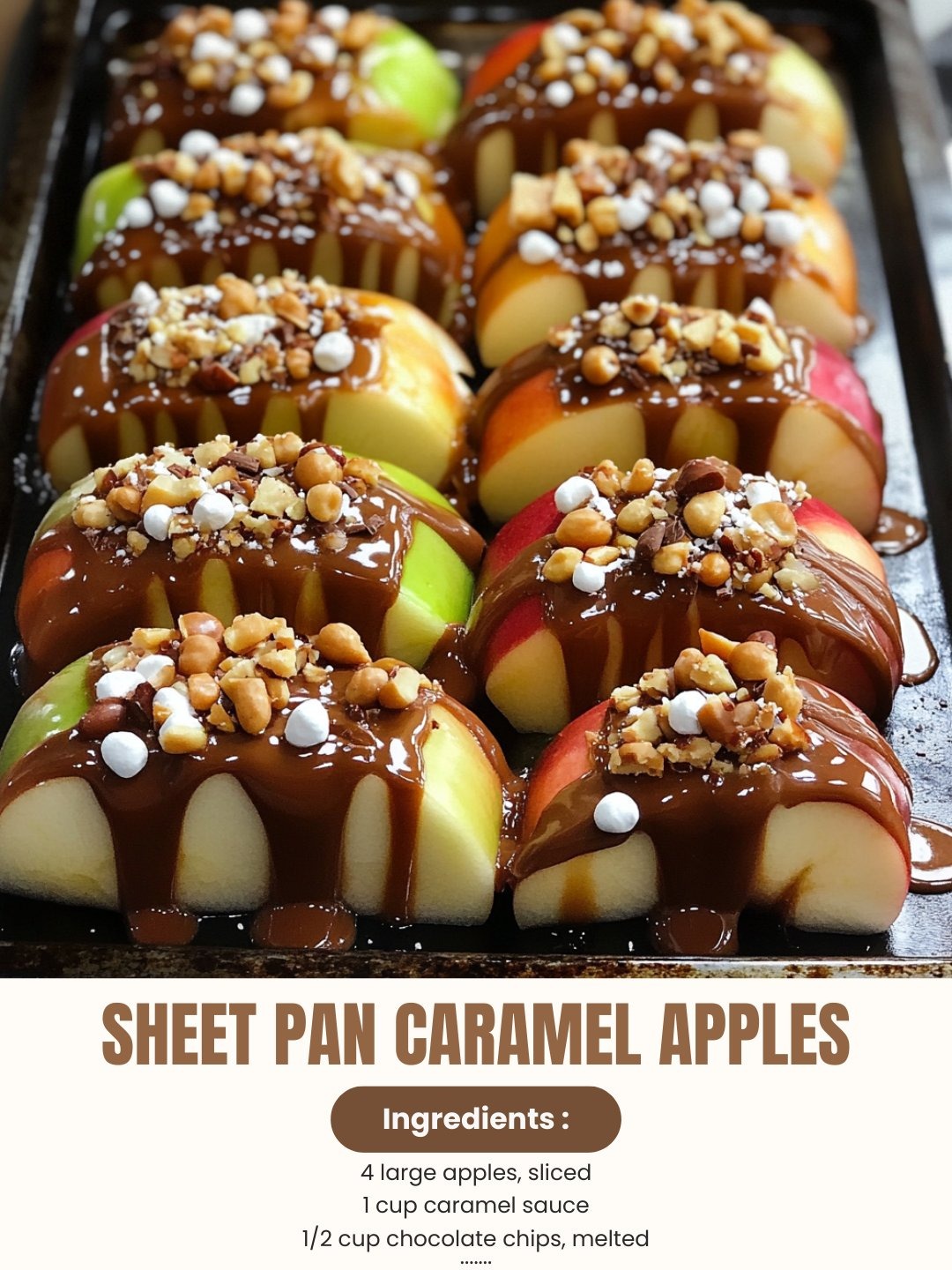 Sheet Pan Caramel Apples