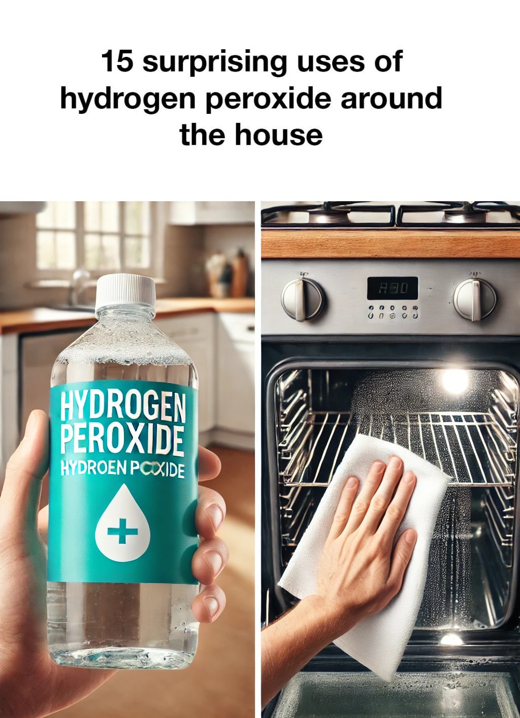 15 Surprising Uses of Hydrogen Peroxide Around the House