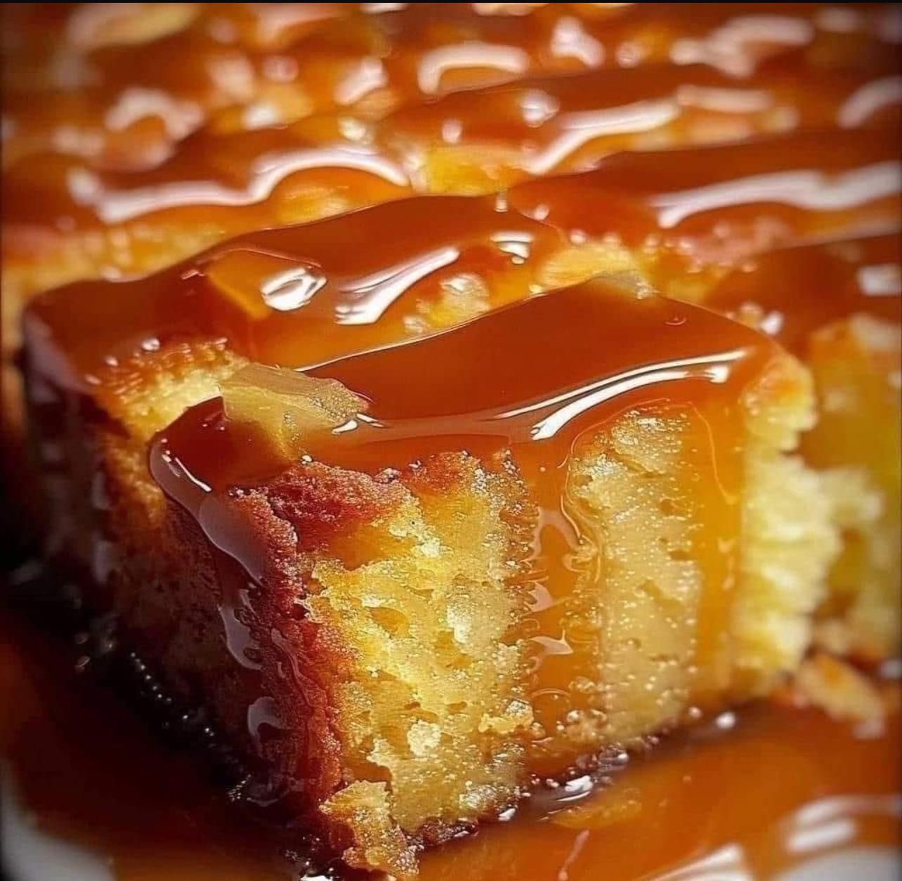 Caramel Drizzle Cake Recipe