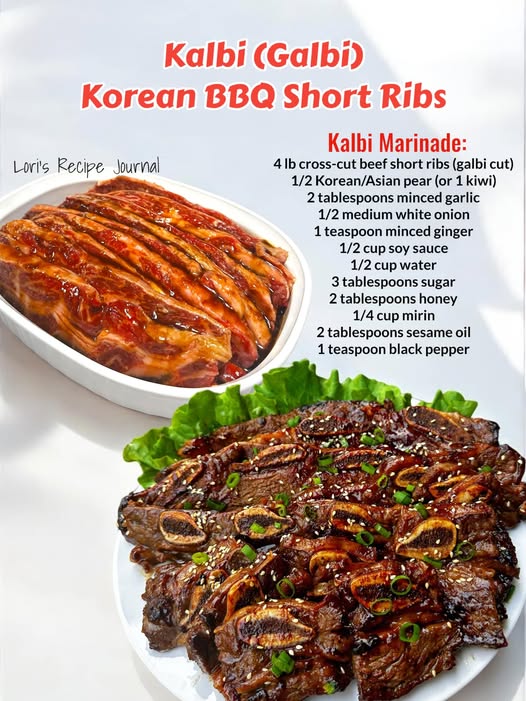 Kalbi (Galbi) Korean BBQ Short Ribs