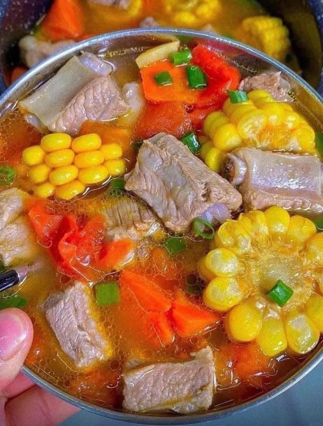 Tomato Corn Pork Rib Soup