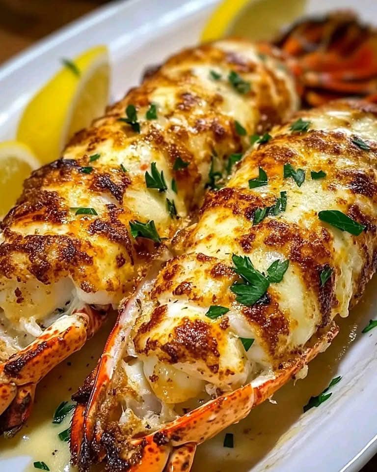 Decadent Creamy Garlic Butter Lobster Tails