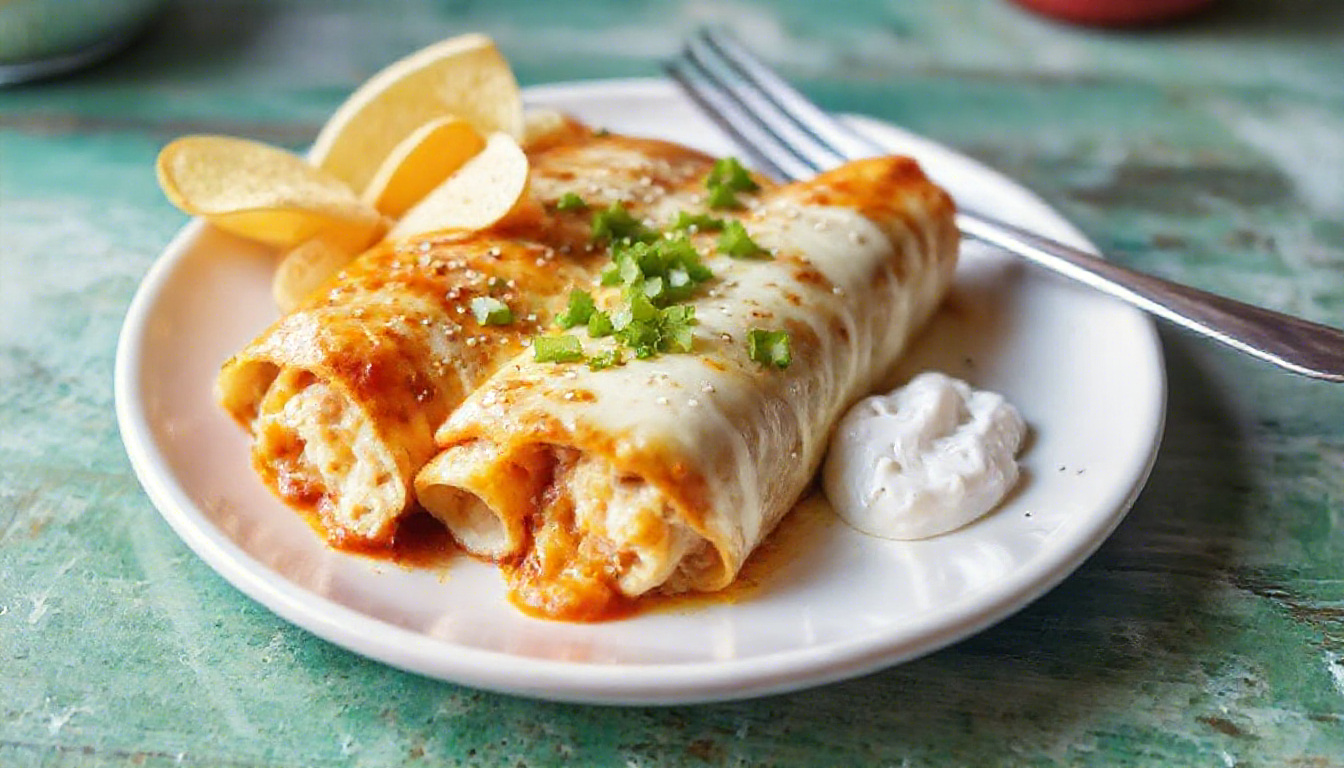 Cream Cheese Chicken Enchiladas