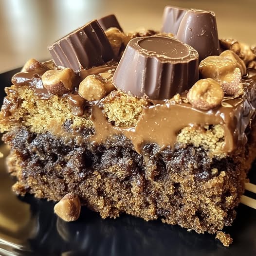 Peanut Butter Cup Dump Cake