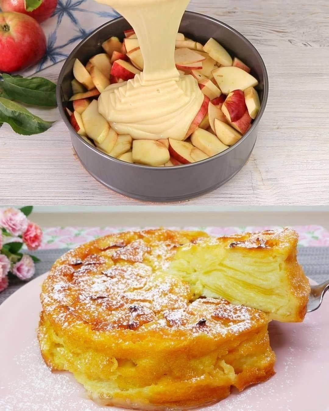 More apples than dough! Super creamy apple pie! Cake in minutes!