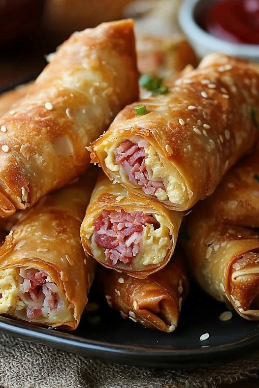 Savory Reuben Egg Rolls