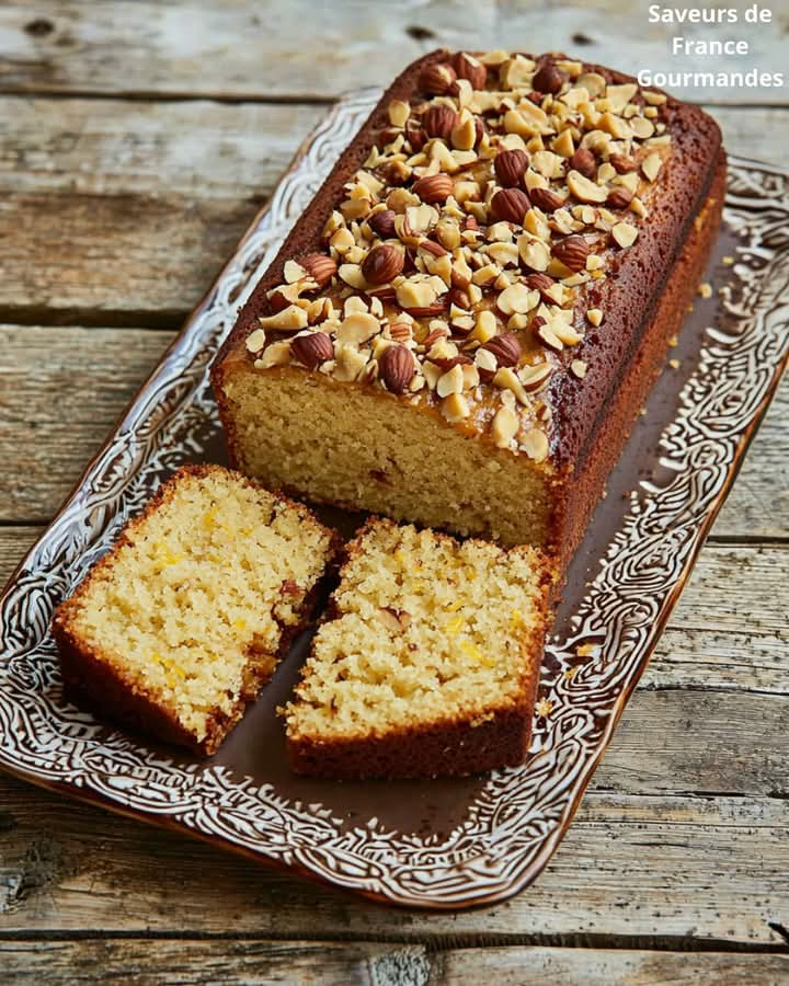 Lemon and Crunchy Hazelnut Cake